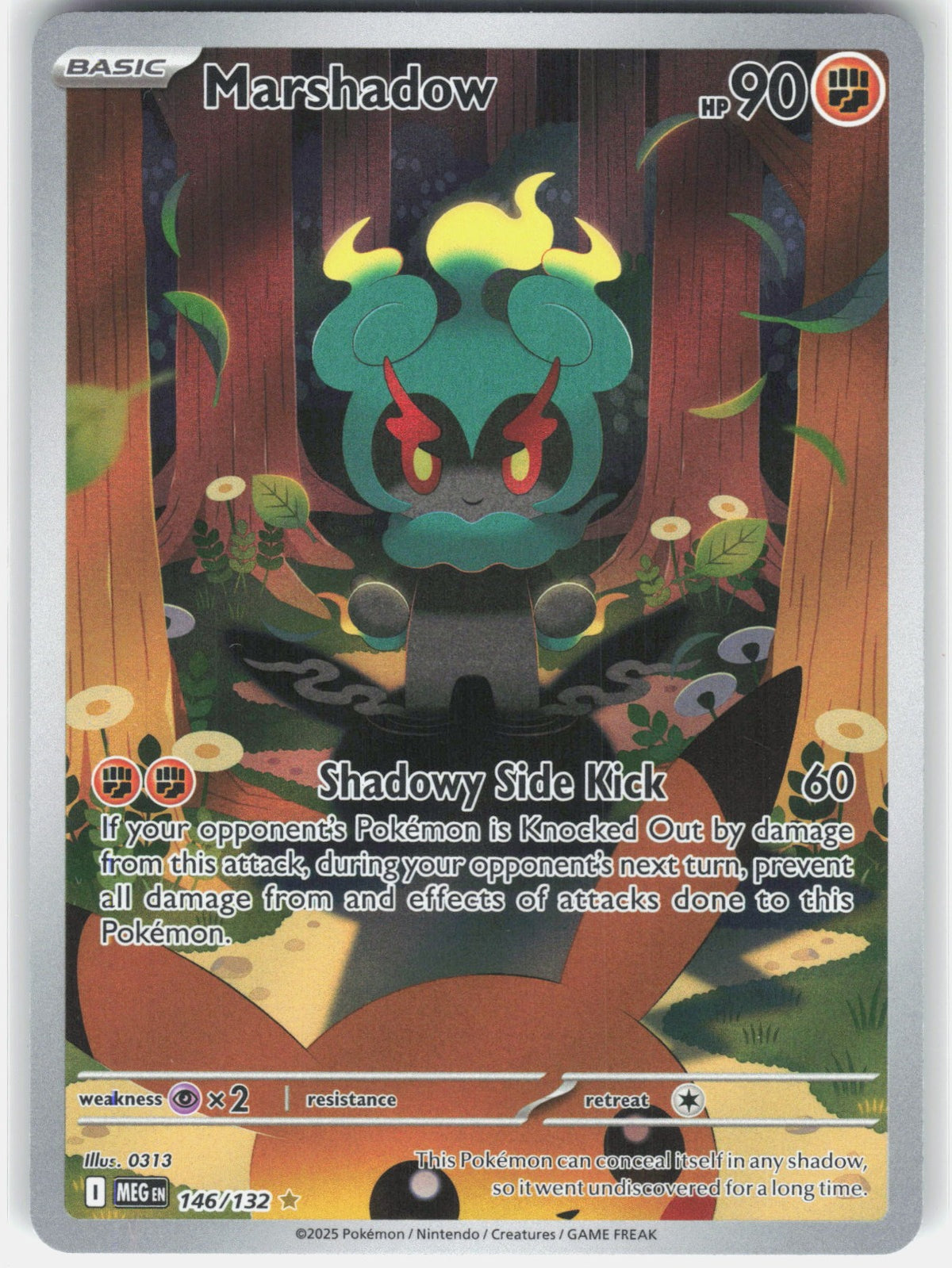 Marshadow Holo Illustration Rare ME01: Mega Evolution 146/132 NM