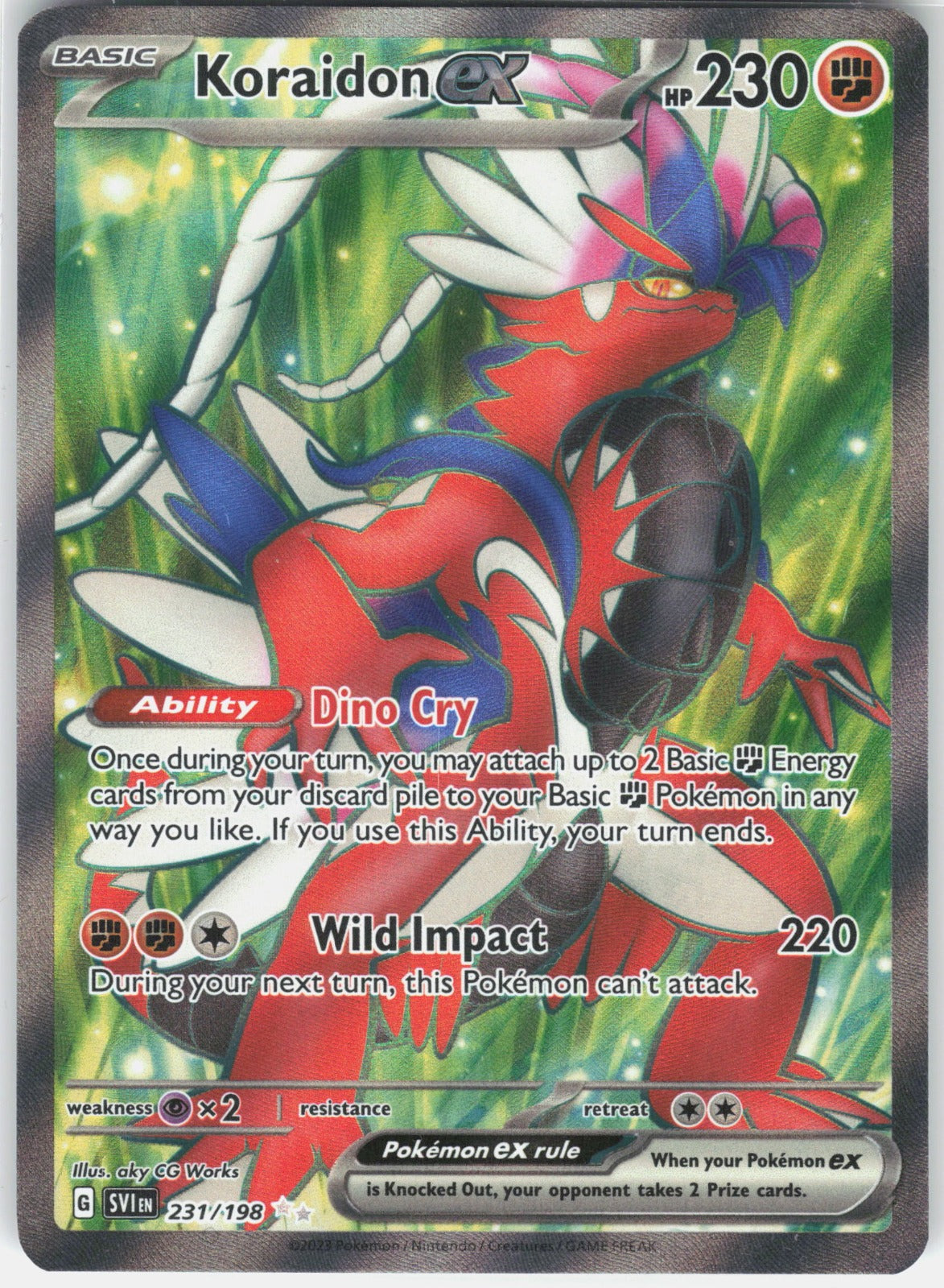 Koraidon ex Holo Ultra Rare SV01: Scarlet & Violet Base Set 231/198 NM