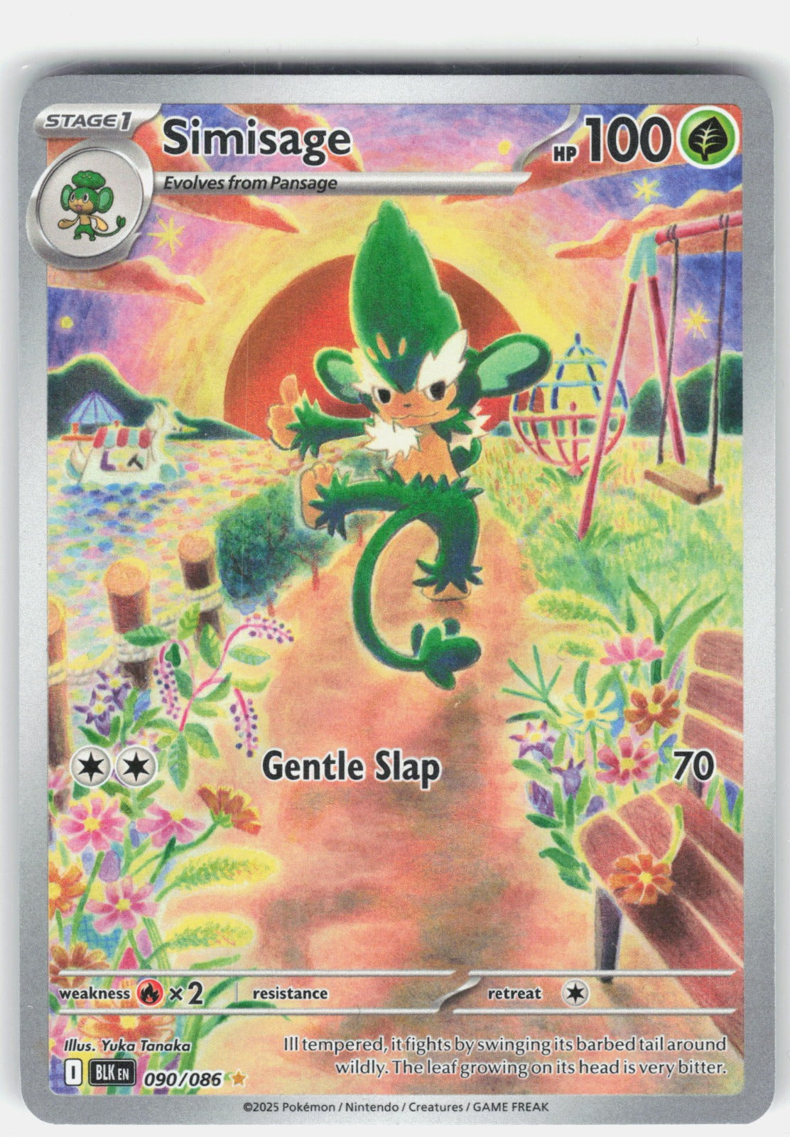 Simisage Holo Illustration Rare SV: Black Bolt 090/086