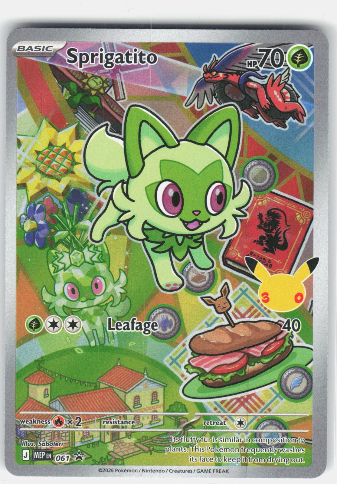 Sprigatito Holo Promo ME: Mega Evolution Promo 061 NM