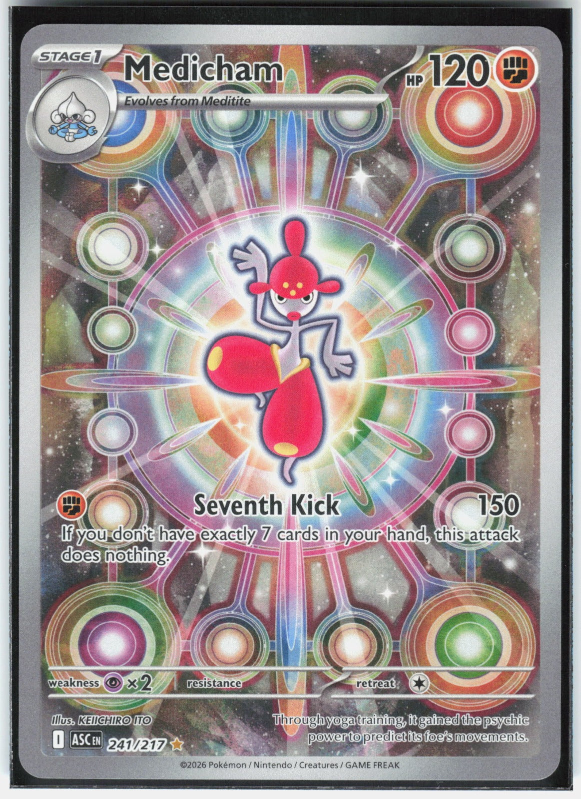 Medicham Holo Illustration Rare ME: Ascended Heroes 241/217 NM