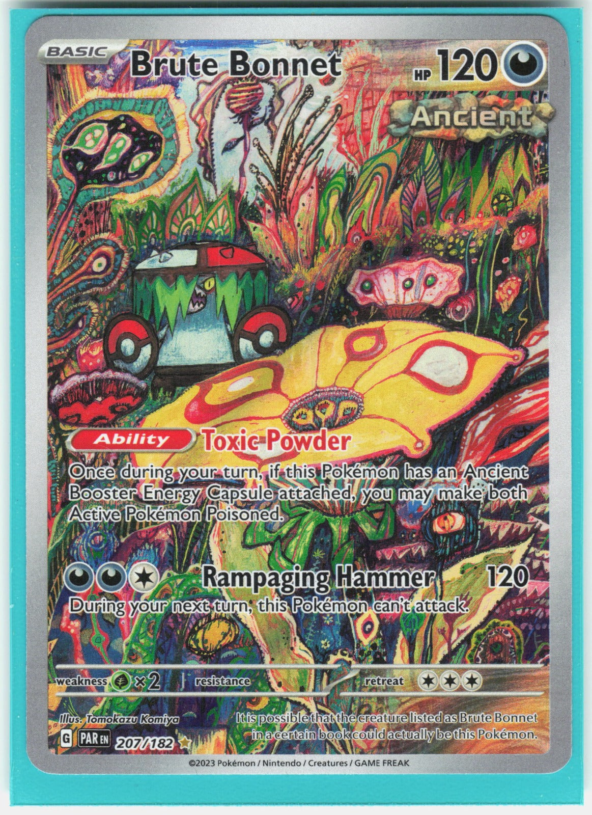 Brute Bonnet Holo Illustration Rare SV04: Paradox Rift 207/182 NM