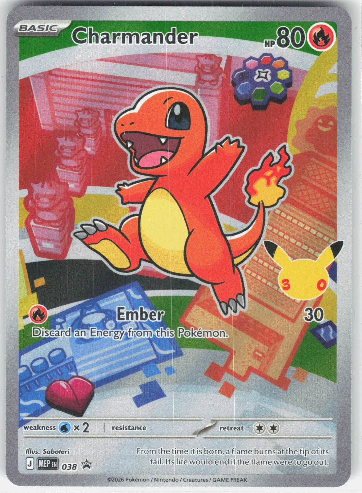Charmander Holo Promo ME: Mega Evolution Promo 038 NM