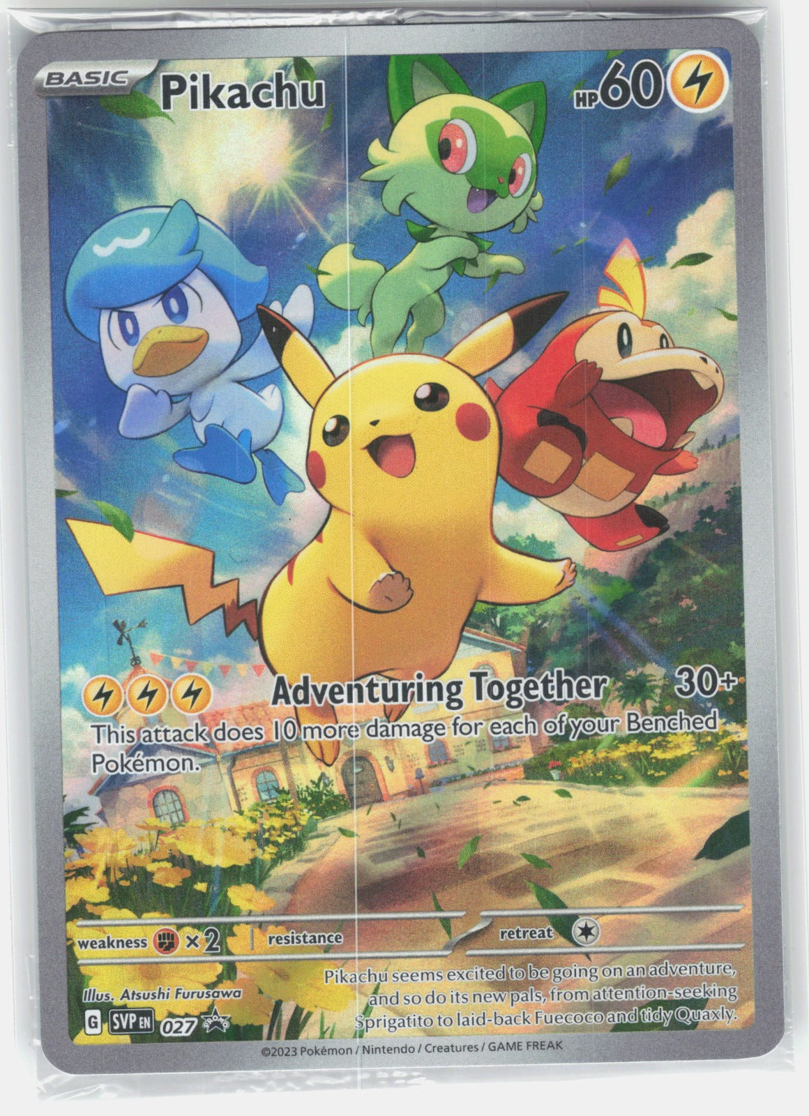 Pikachu Holo Promo SV: Scarlet & Violet Promo Cards 027 NM