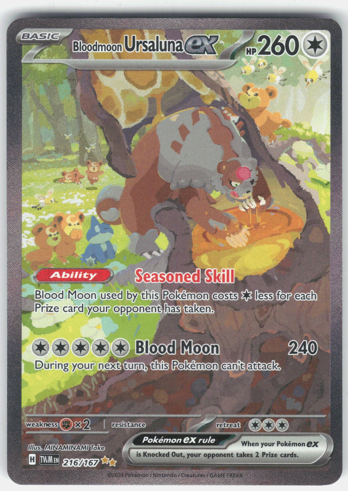 SV06: Twilight Masquerade #216/167 Bloodmoon Ursaluna ex