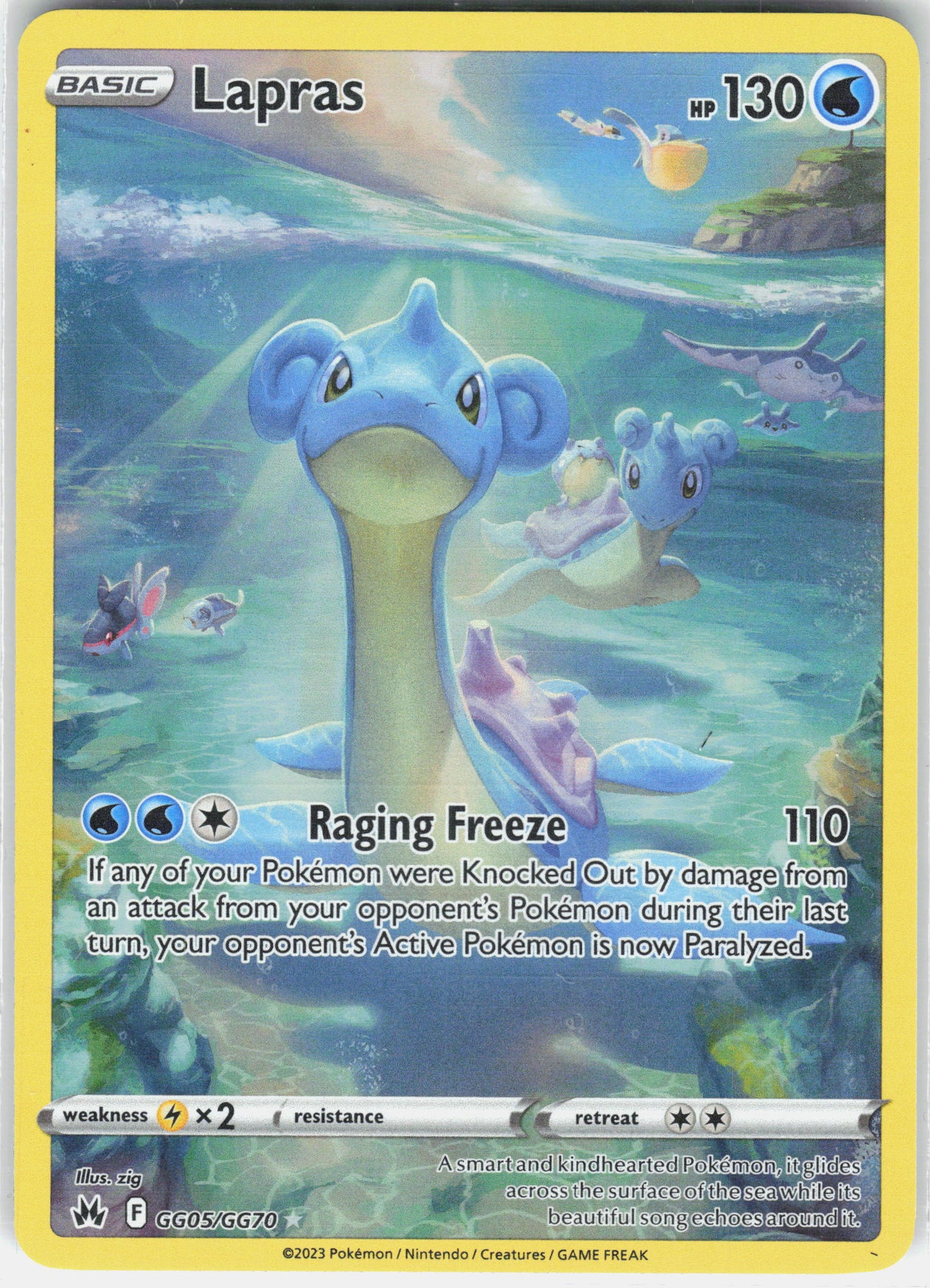 SWSH: Crown Zenith: Galarian Gallery #GG05/GG70 Lapras