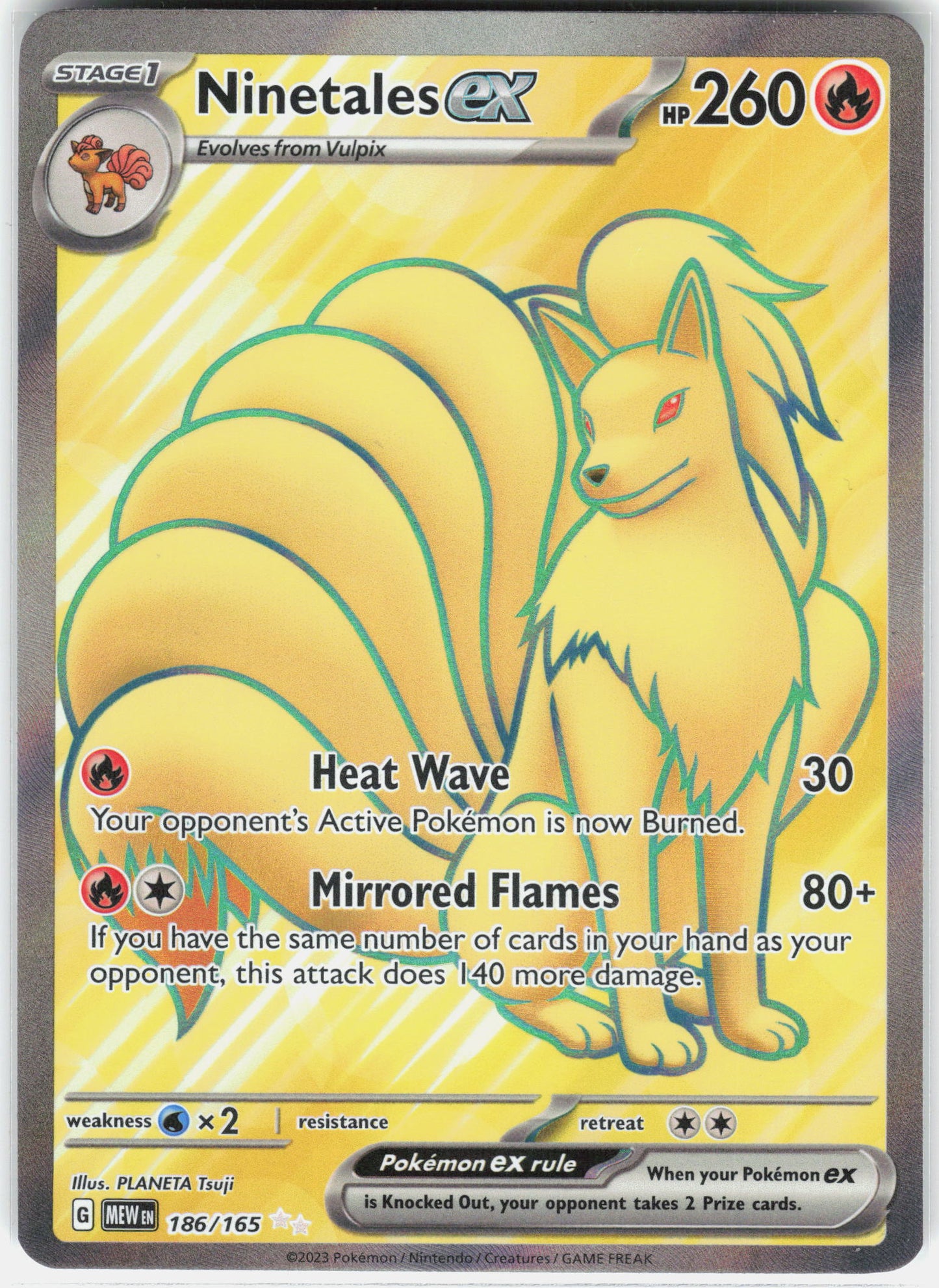SV: Scarlet & Violet 151 #186/165 Ninetales ex