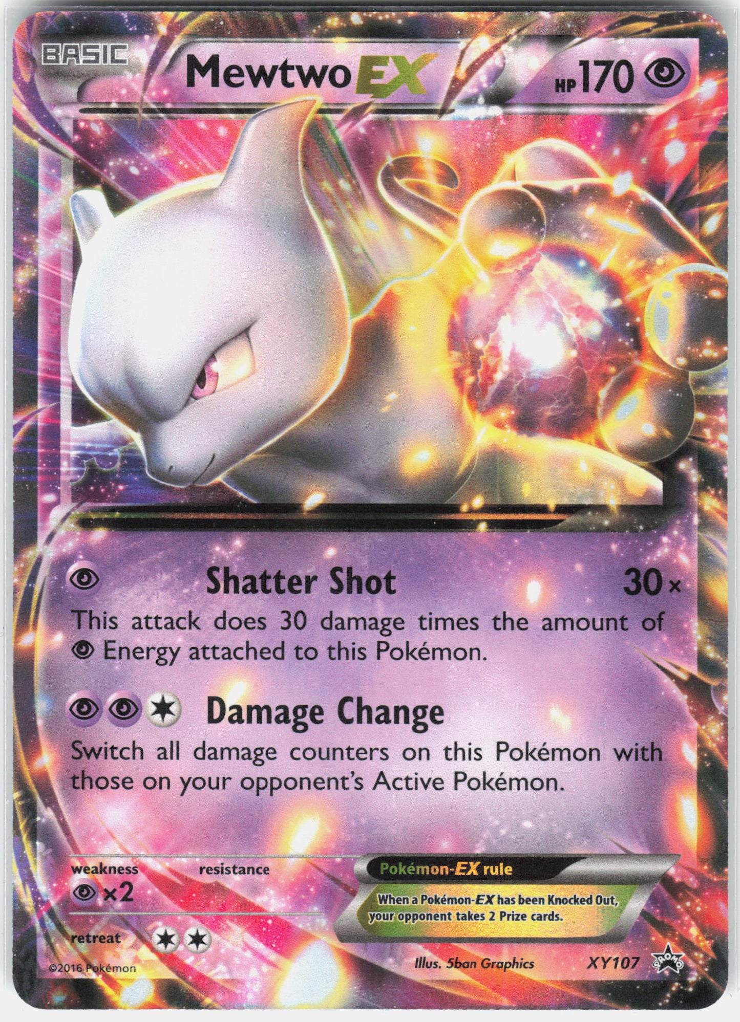XY Promos #XY107 Mewtwo EX