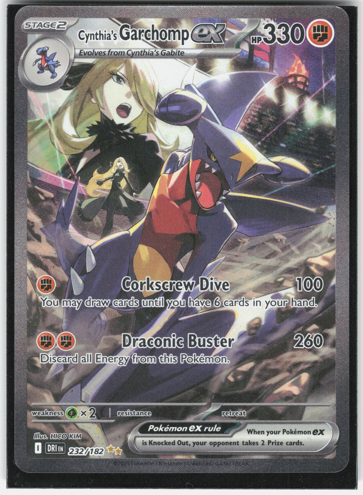 SV10: Destined Rivals #232/182 Cynthia's Garchomp ex