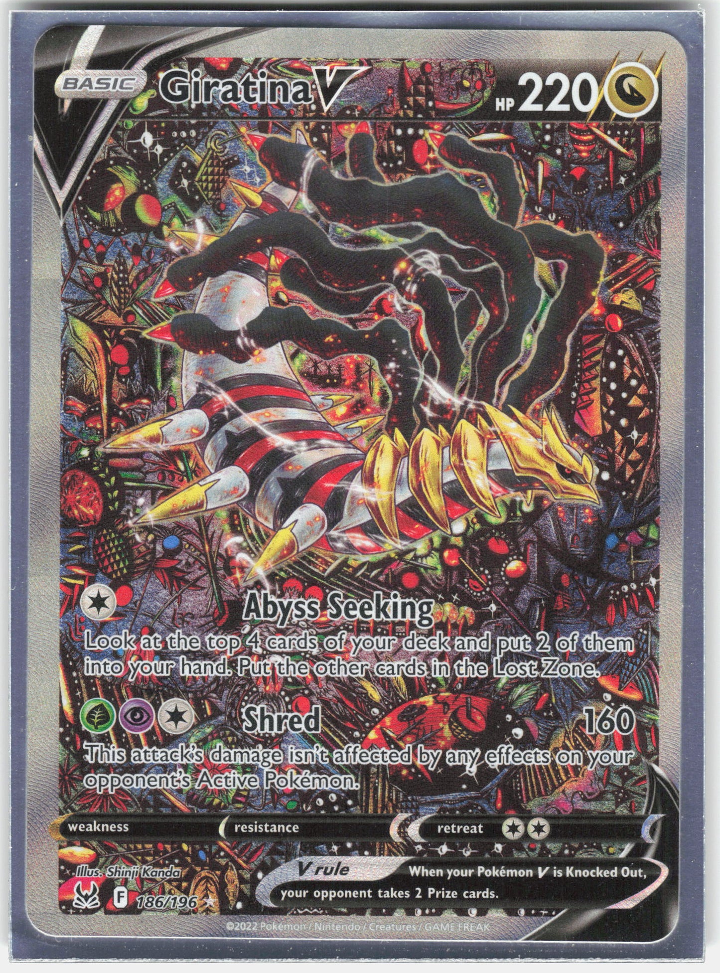 SWSH11: Lost Origin #186/196 Giratina V (Alternate Full Art)