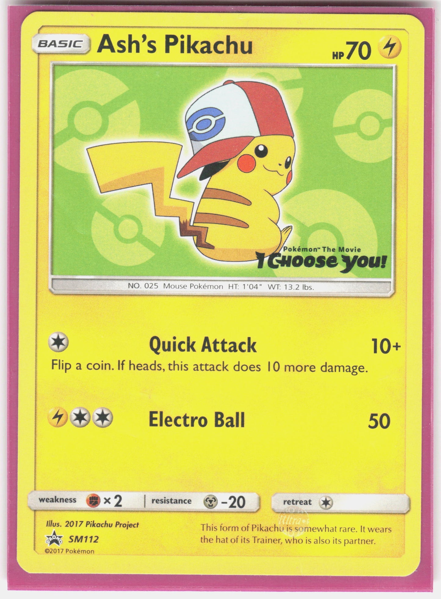 SM Promos #SM112 Ash's Pikachu