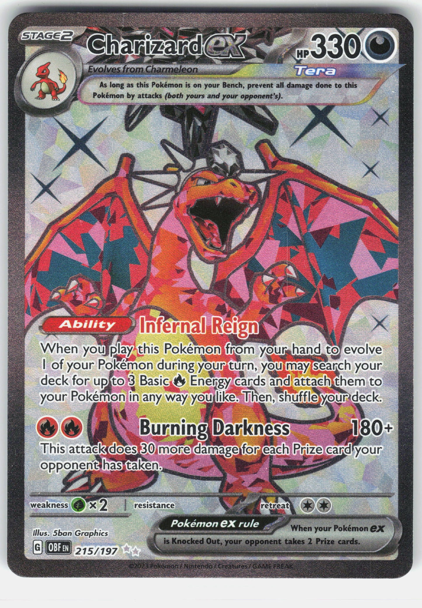 SV03: Obsidian Flames #215/197 Charizard ex