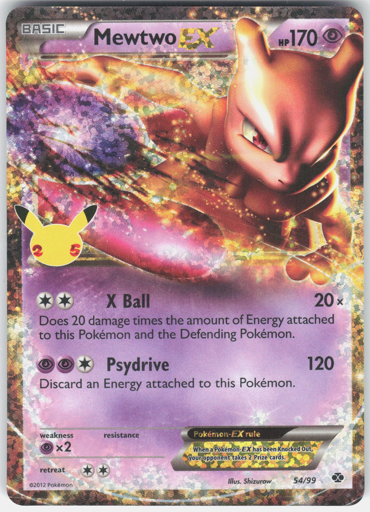 Celebrations: Classic Collection #54/99 Mewtwo EX