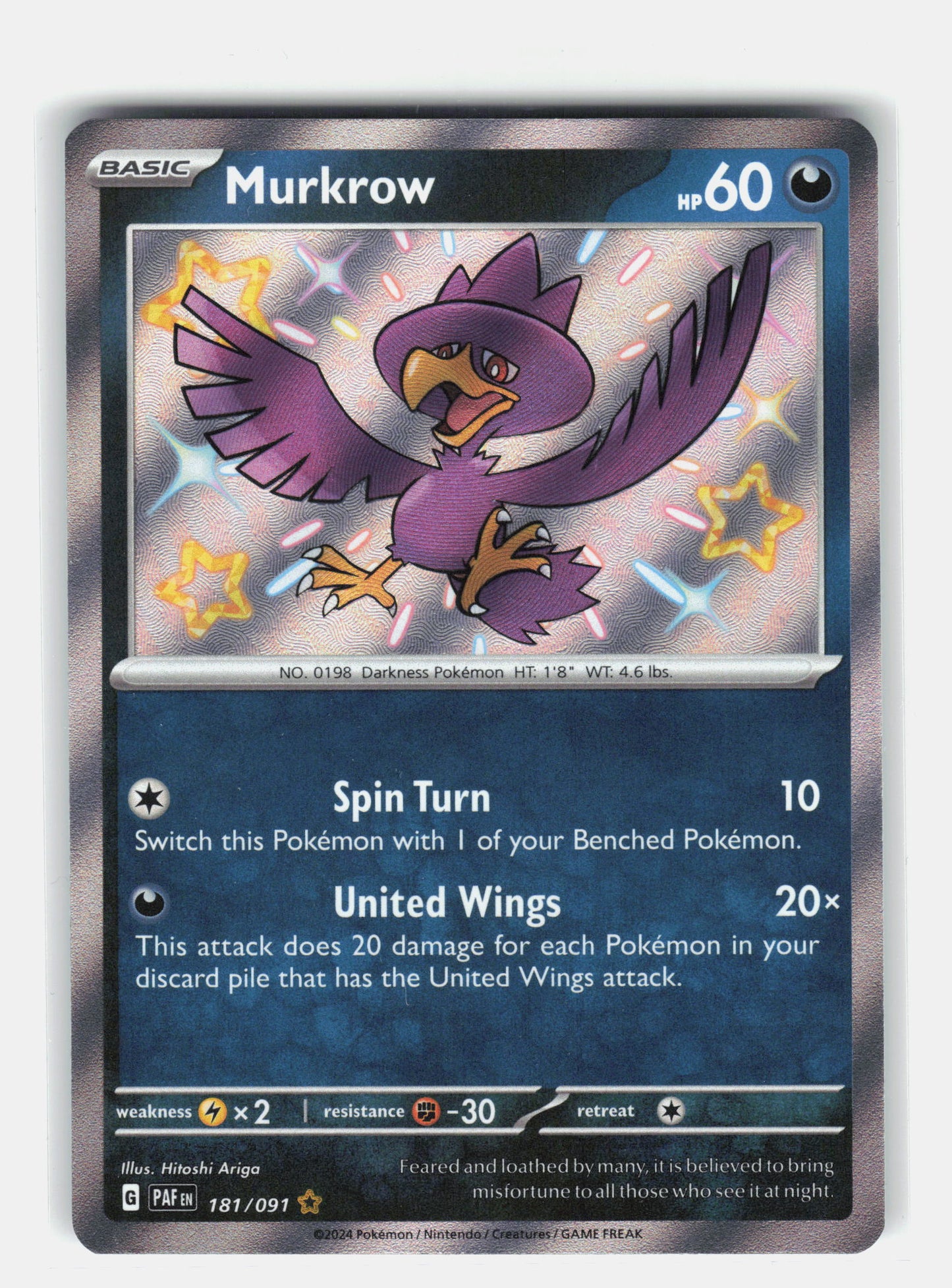 SV: Paldean Fates #181/091 Murkrow