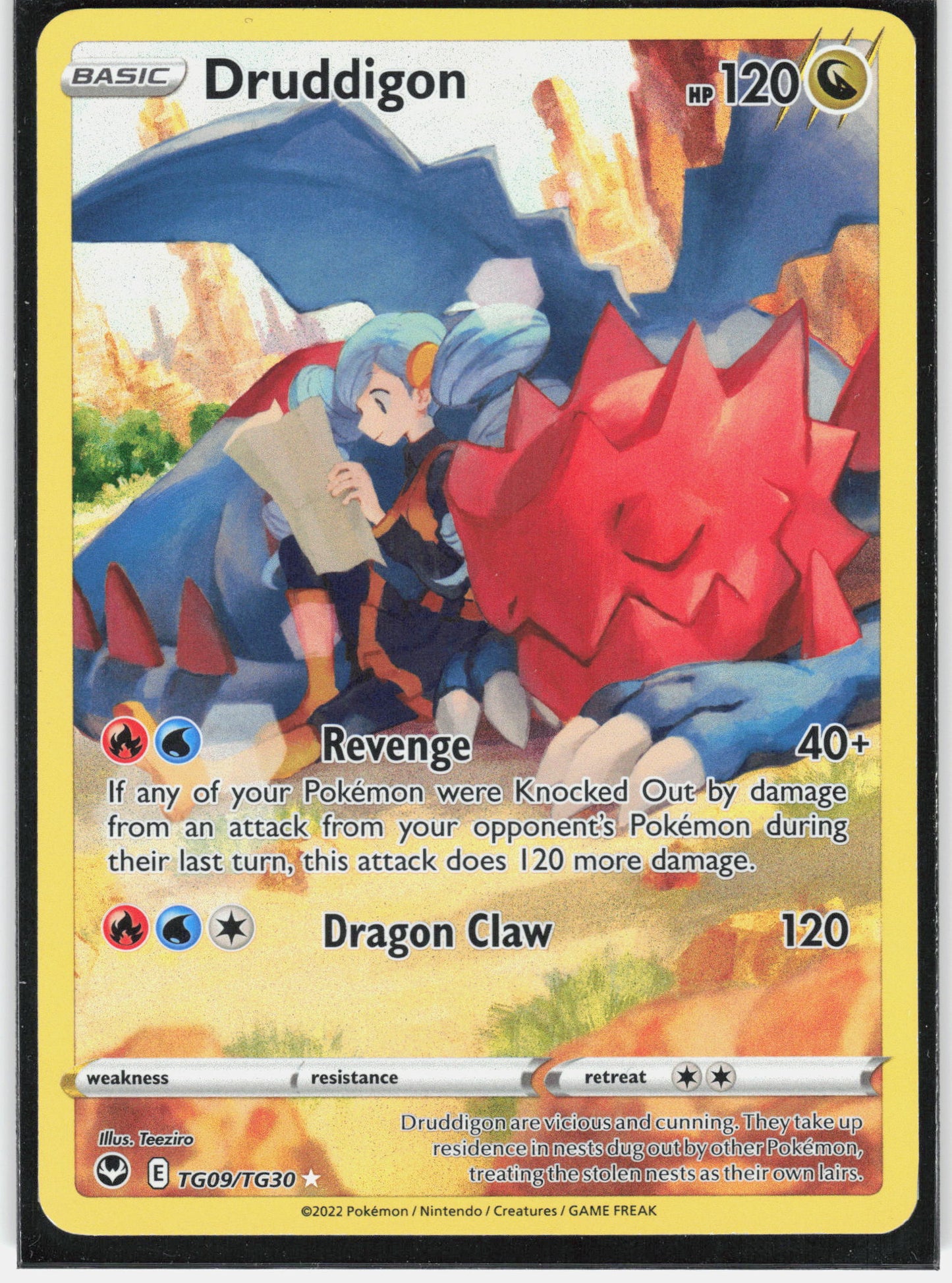 SWSH12: Silver Tempest Trainer Gallery #TG09/TG30 Druddigon