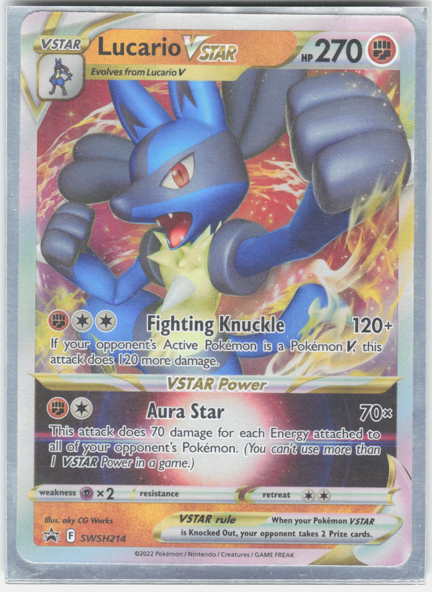 SWSH: Sword & Shield Promo Cards #SWSH214 Lucario VSTAR