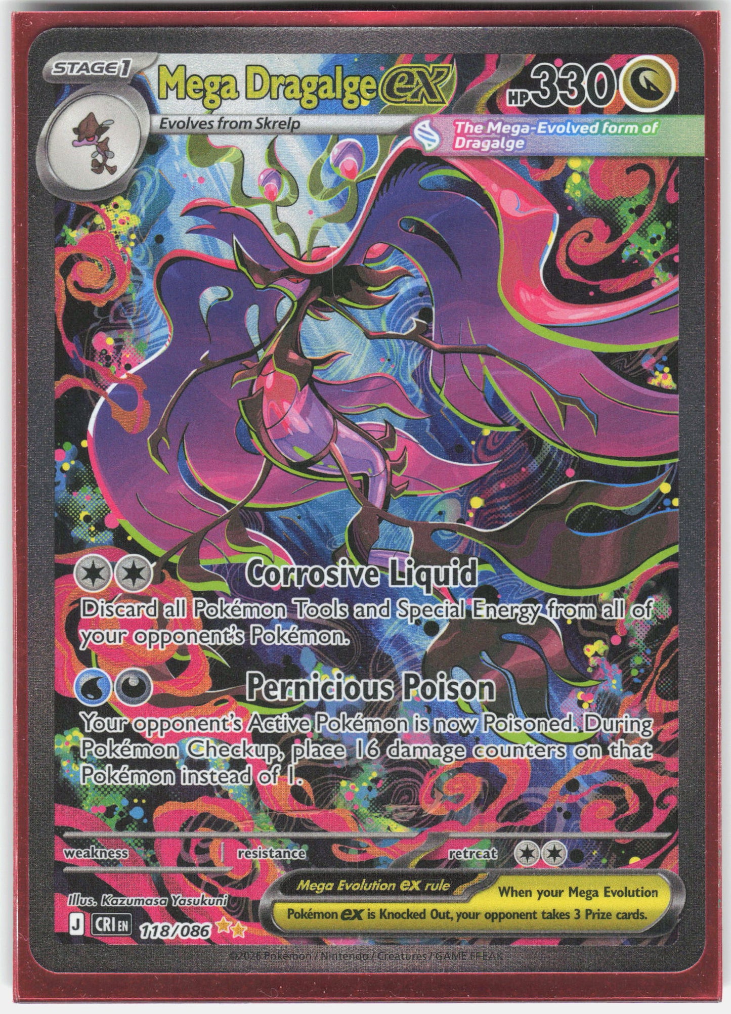 ME04: Chaos Rising #118/086 Mega Dragalge ex