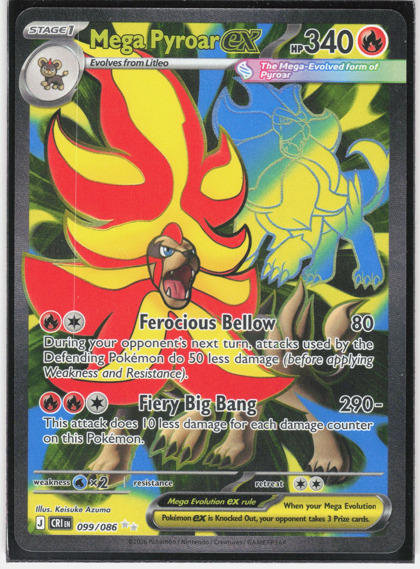 ME04: Chaos Rising #099/086 Mega Pyroar ex