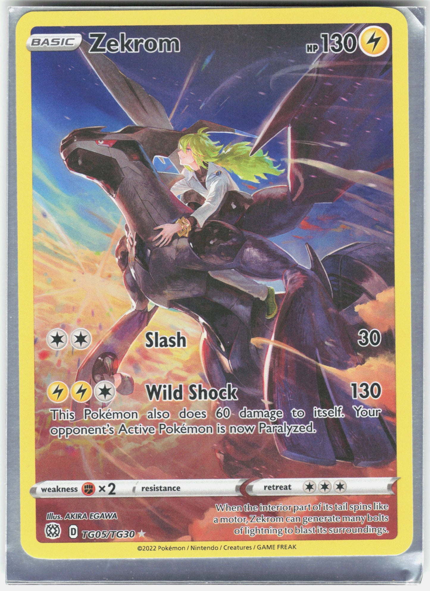 SWSH09: Brilliant Stars Trainer Gallery #TG05/TG30 Zekrom
