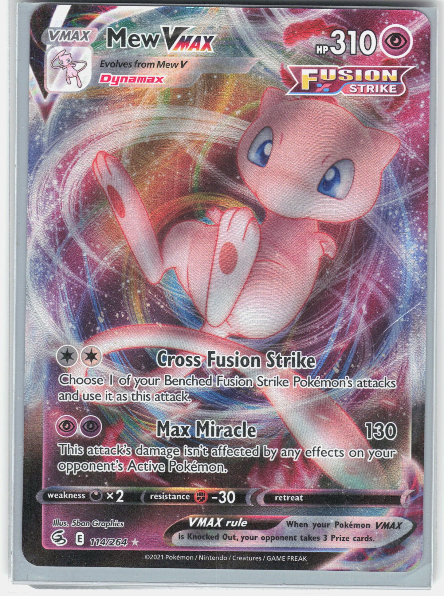 SWSH08: Fusion Strike #114/264 Mew VMAX