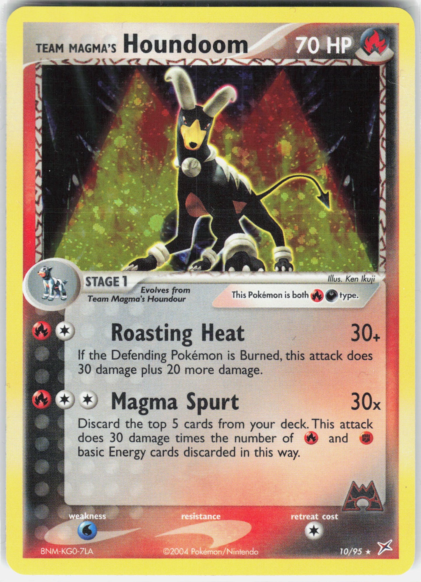 Team Magma vs Team Aqua #10/95 Team Magma's Houndoom