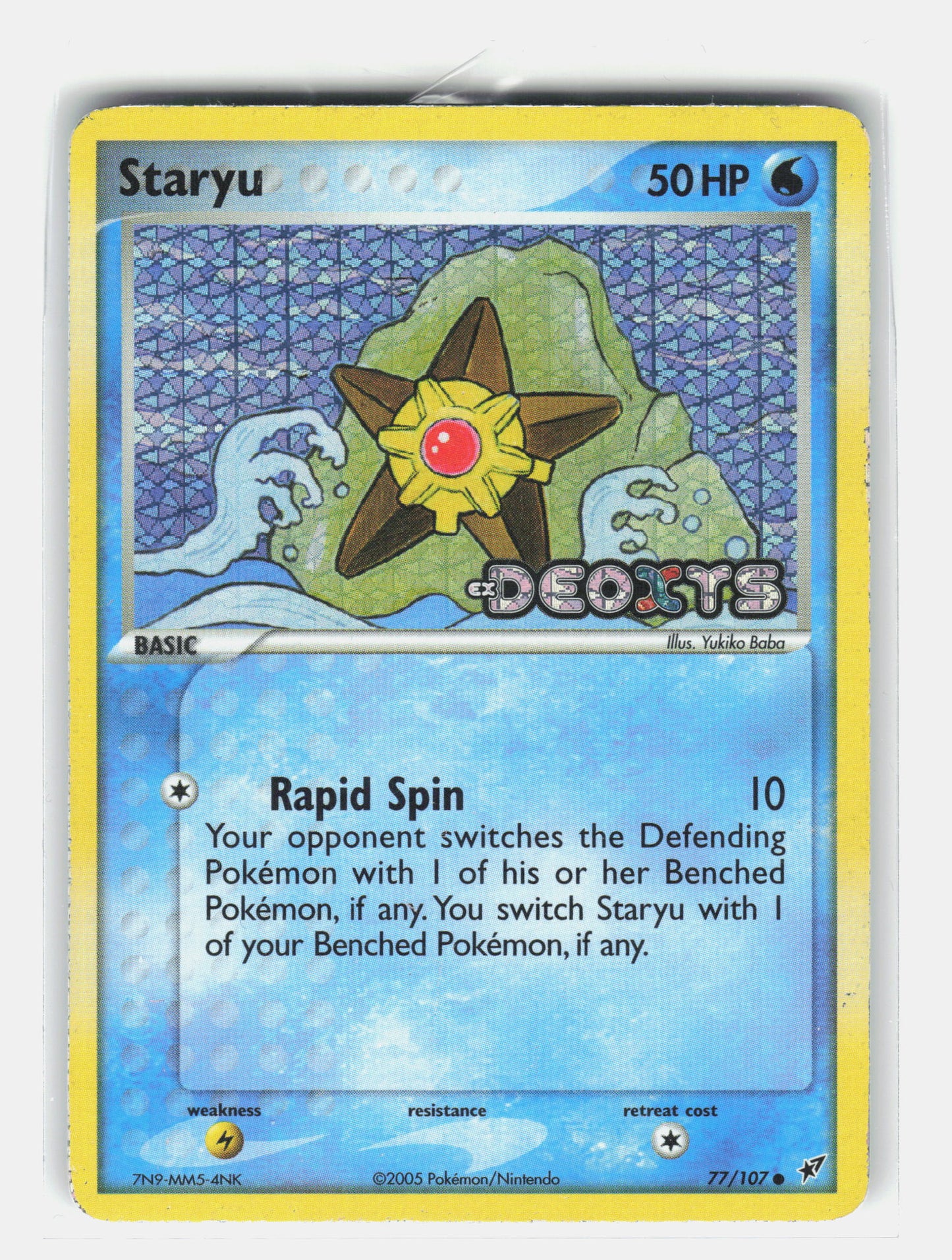 EX Deoxys #77/107 Staryu DEOXYS STAMMPED