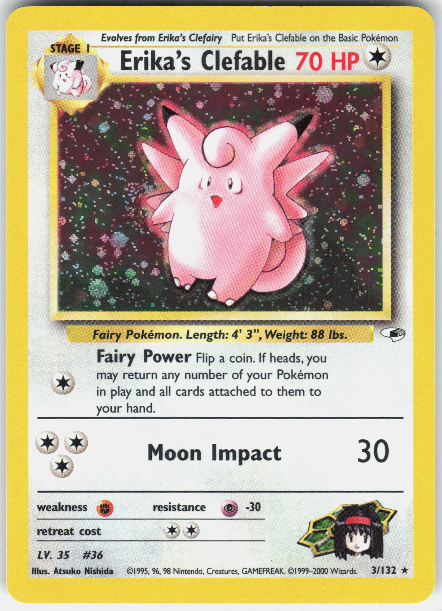Gym Heroes #003/132 Erika's Clefable