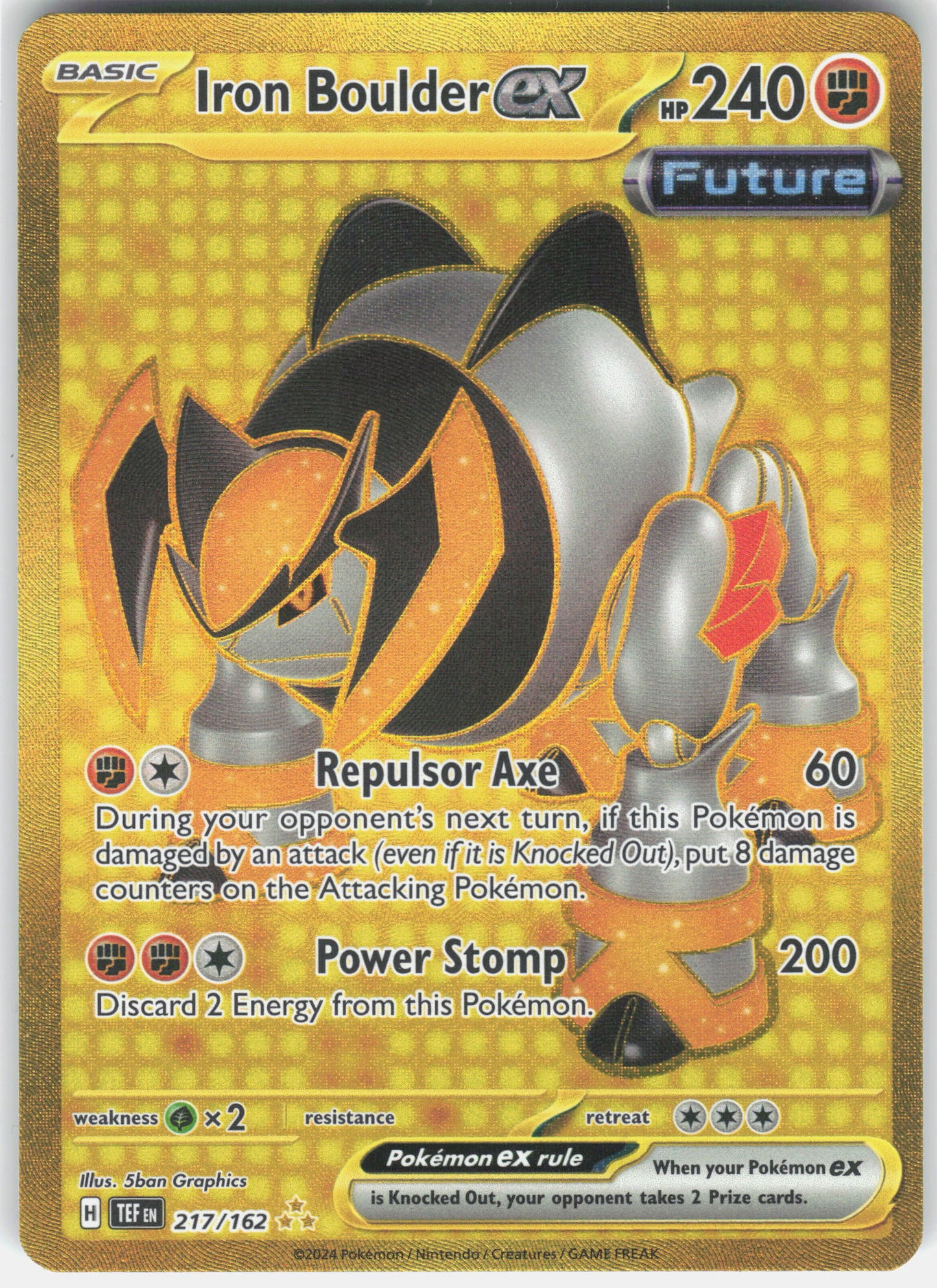 SV05: Temporal Forces #217/162 Iron Boulder ex