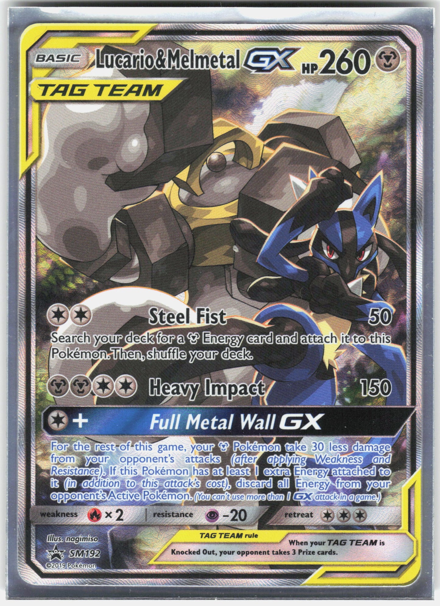SM Promos #SM192 Lucario & Melmetal GX