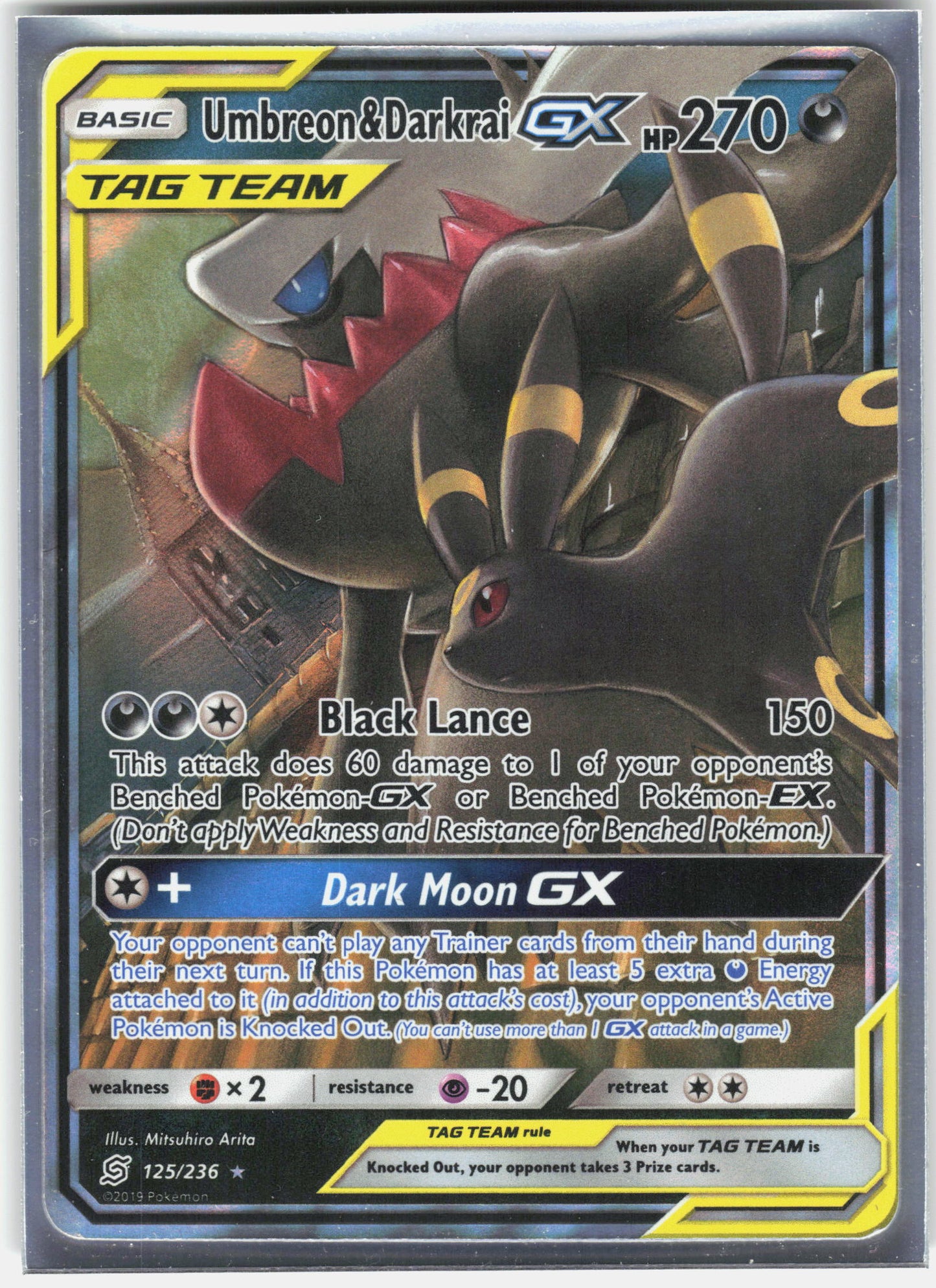 SM - Unified Minds #125/236 Umbreon & Darkrai GX