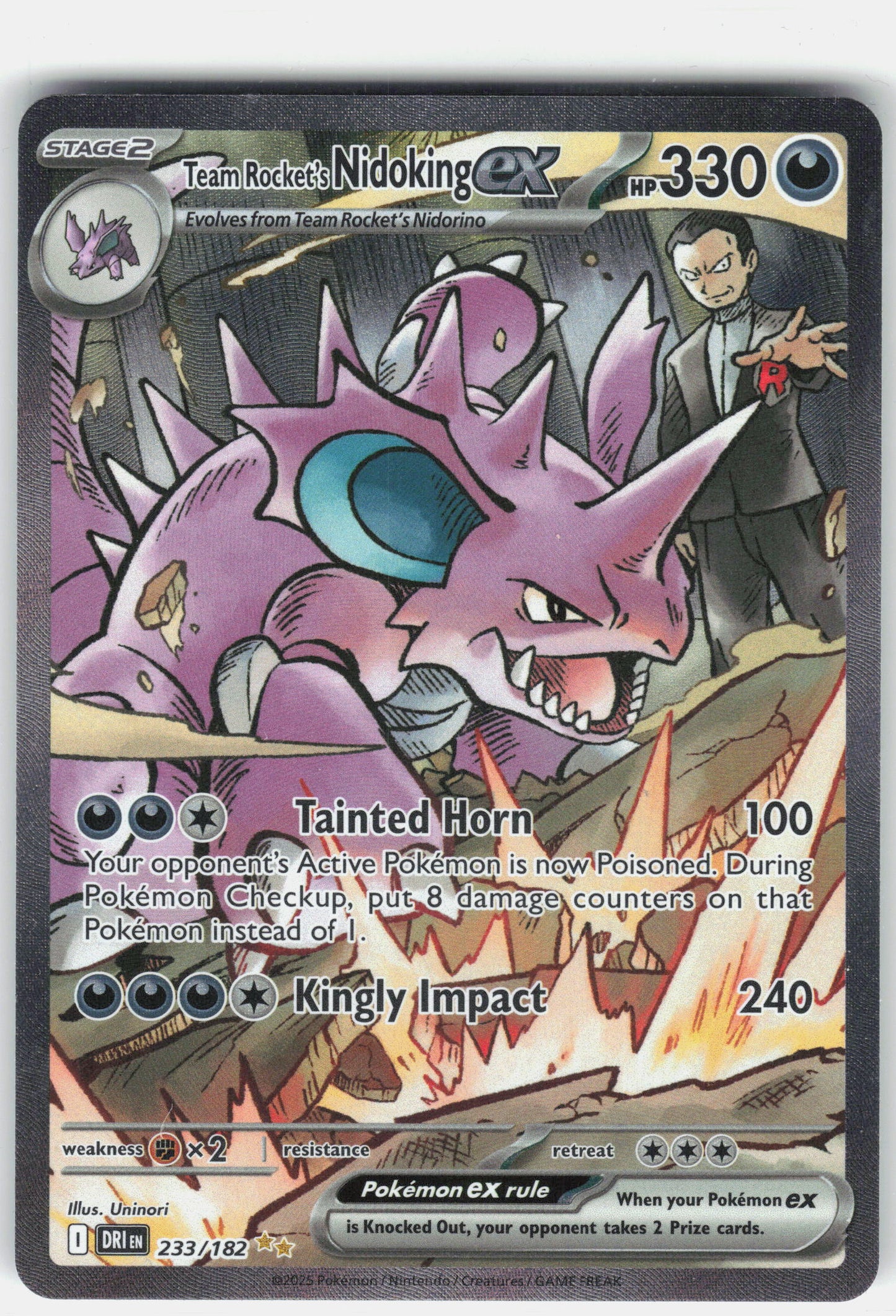SV10: Destined Rivals #233/182 Team Rocket's Nidoking ex