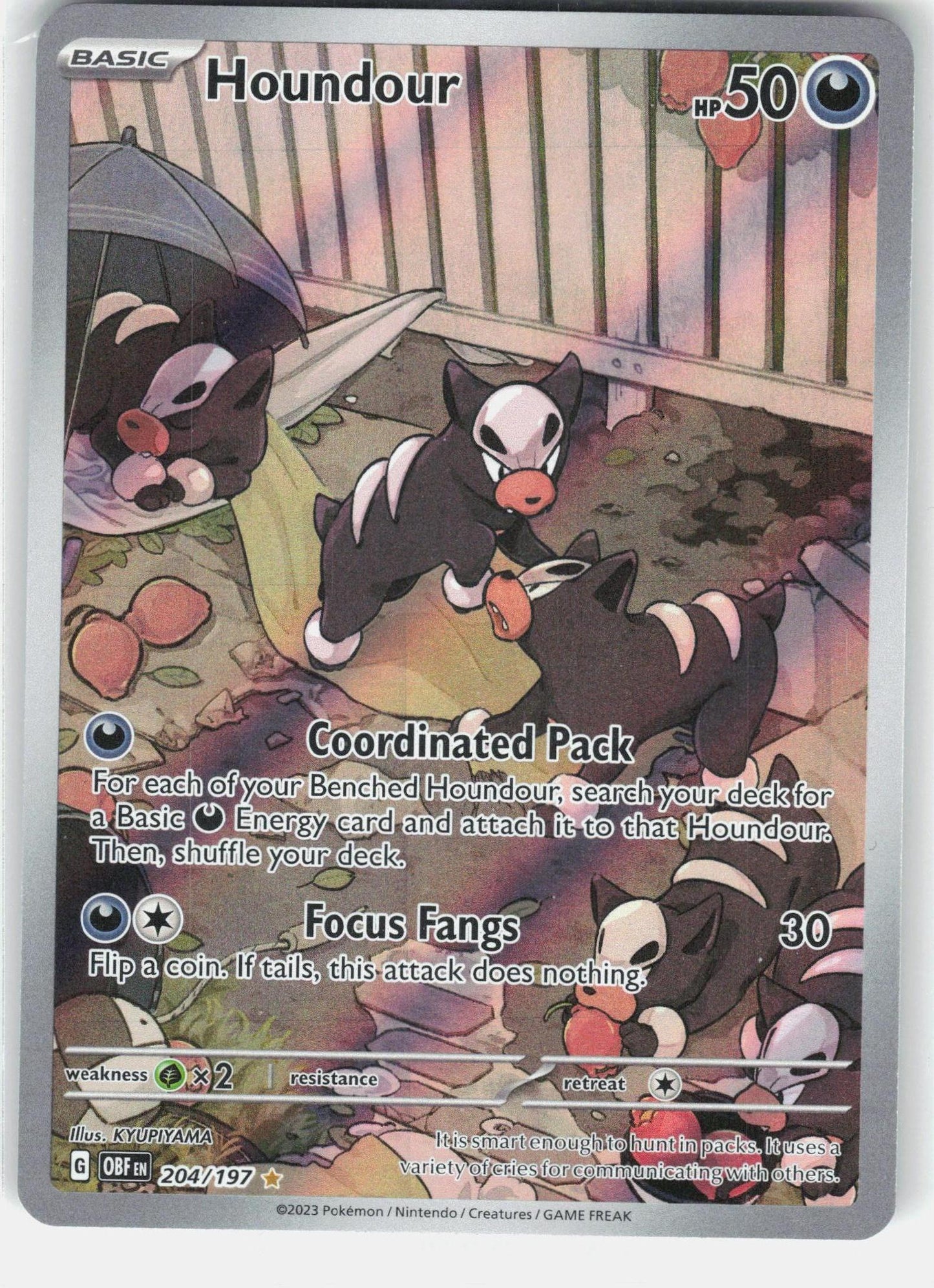 SV03: Obsidian Flames #204/197 Houndour