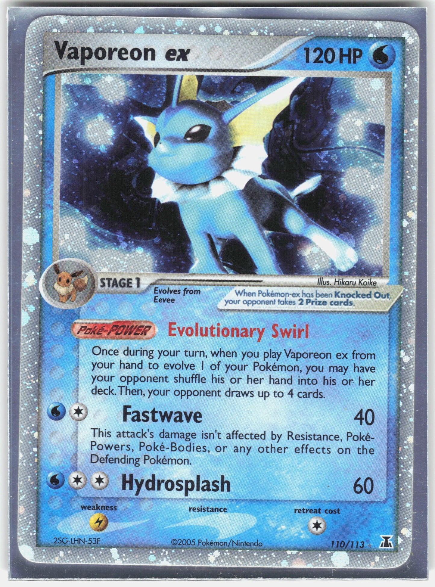 EX Delta Species #110/113 Vaporeon ex
