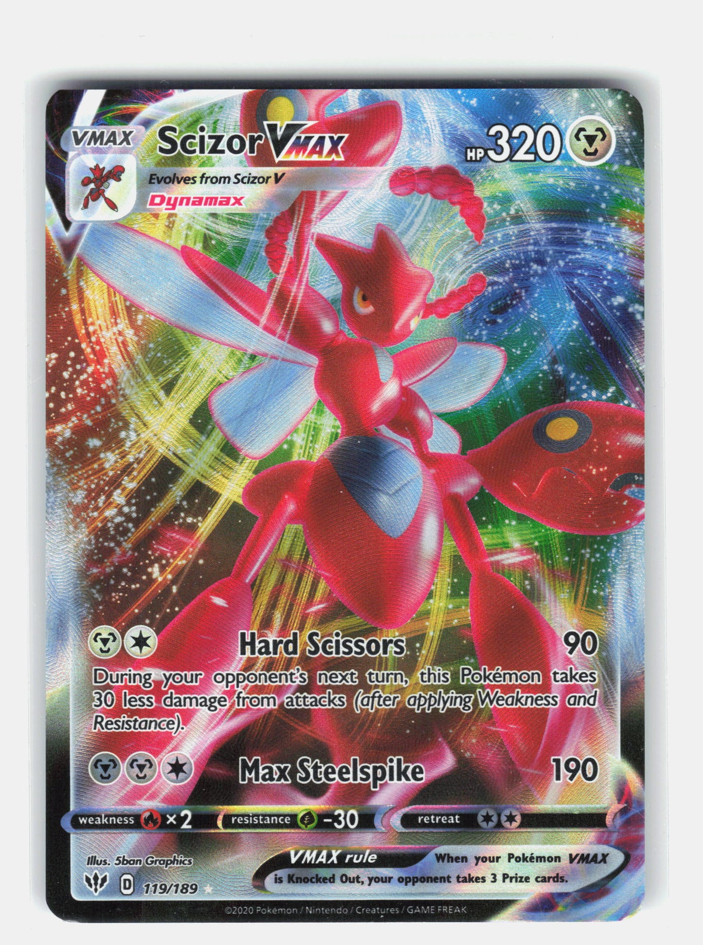 SWSH03: Darkness Ablaze #119/189 Scizor VMAX