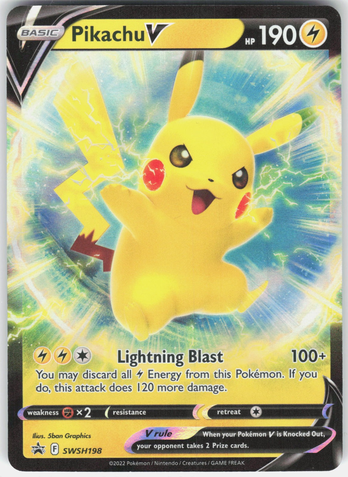 Pikachu V Holo Promo SWSH: Sword & Shield Promo Cards SWSH198 NM