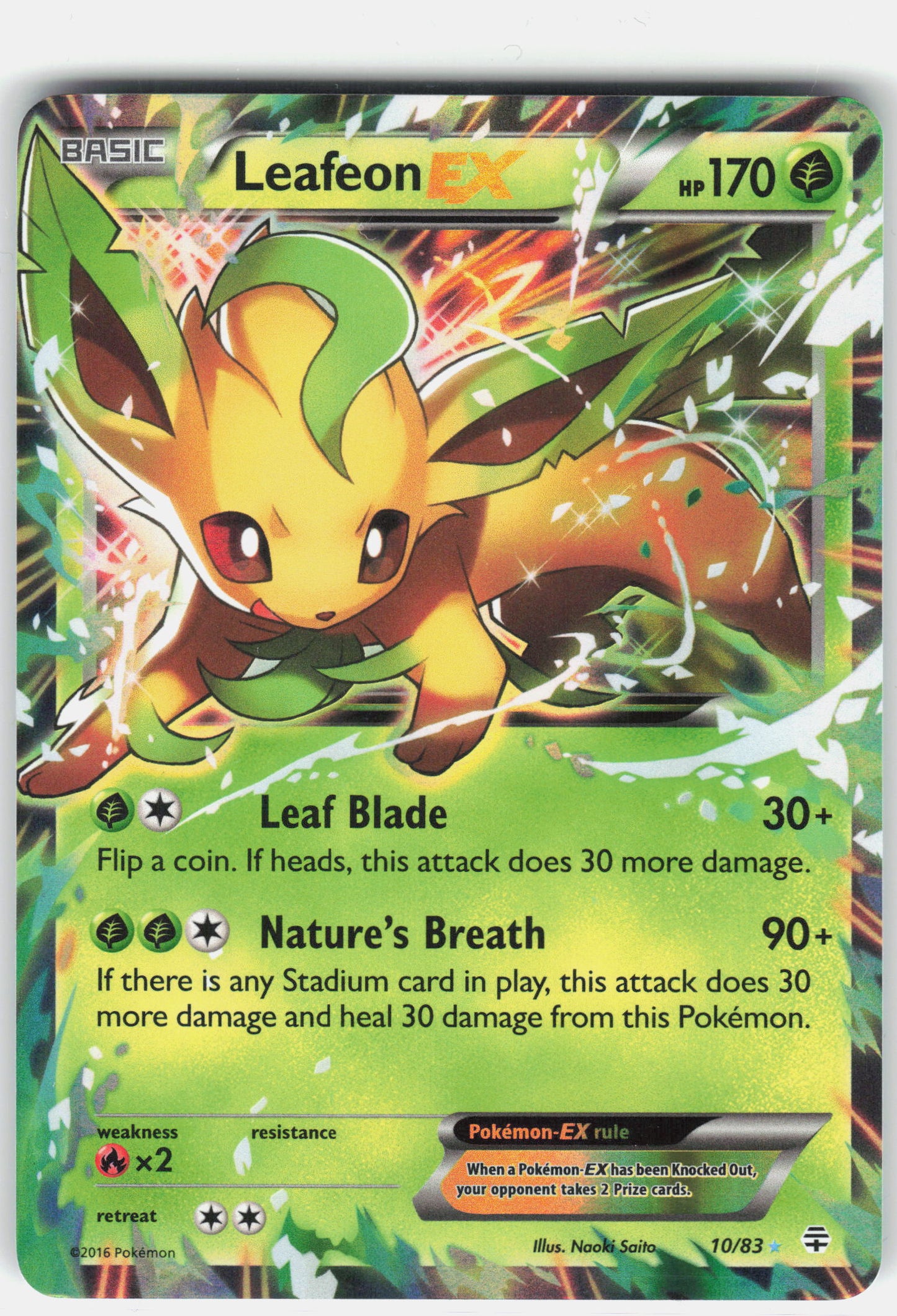 Generations #10/83 Leafeon EX