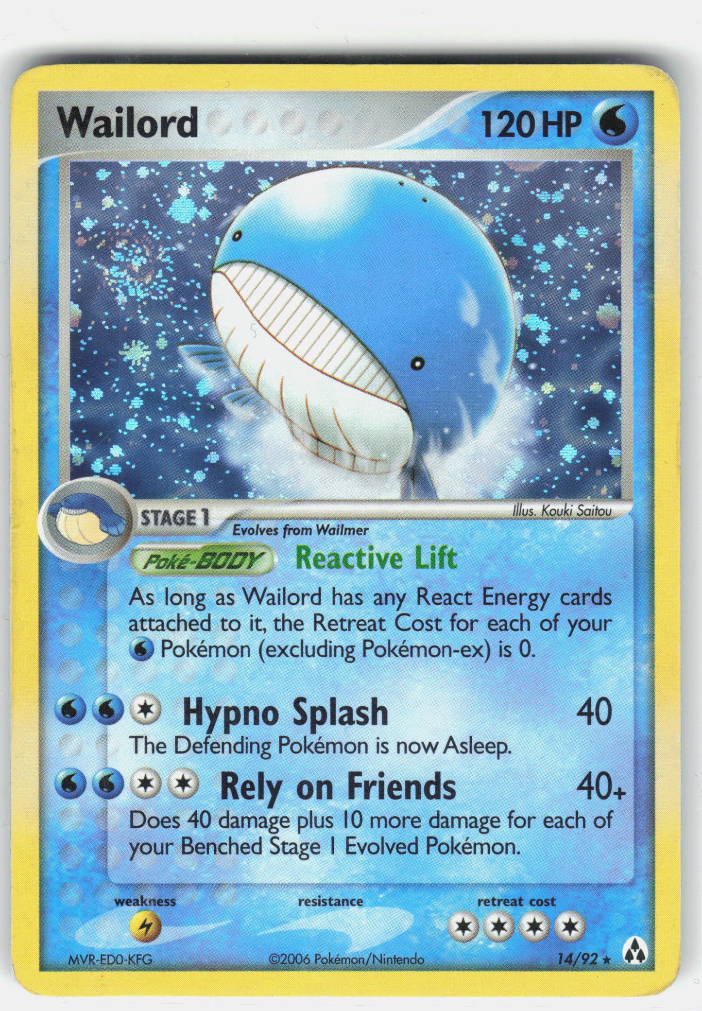 EX Legend Maker #14/92 Wailord