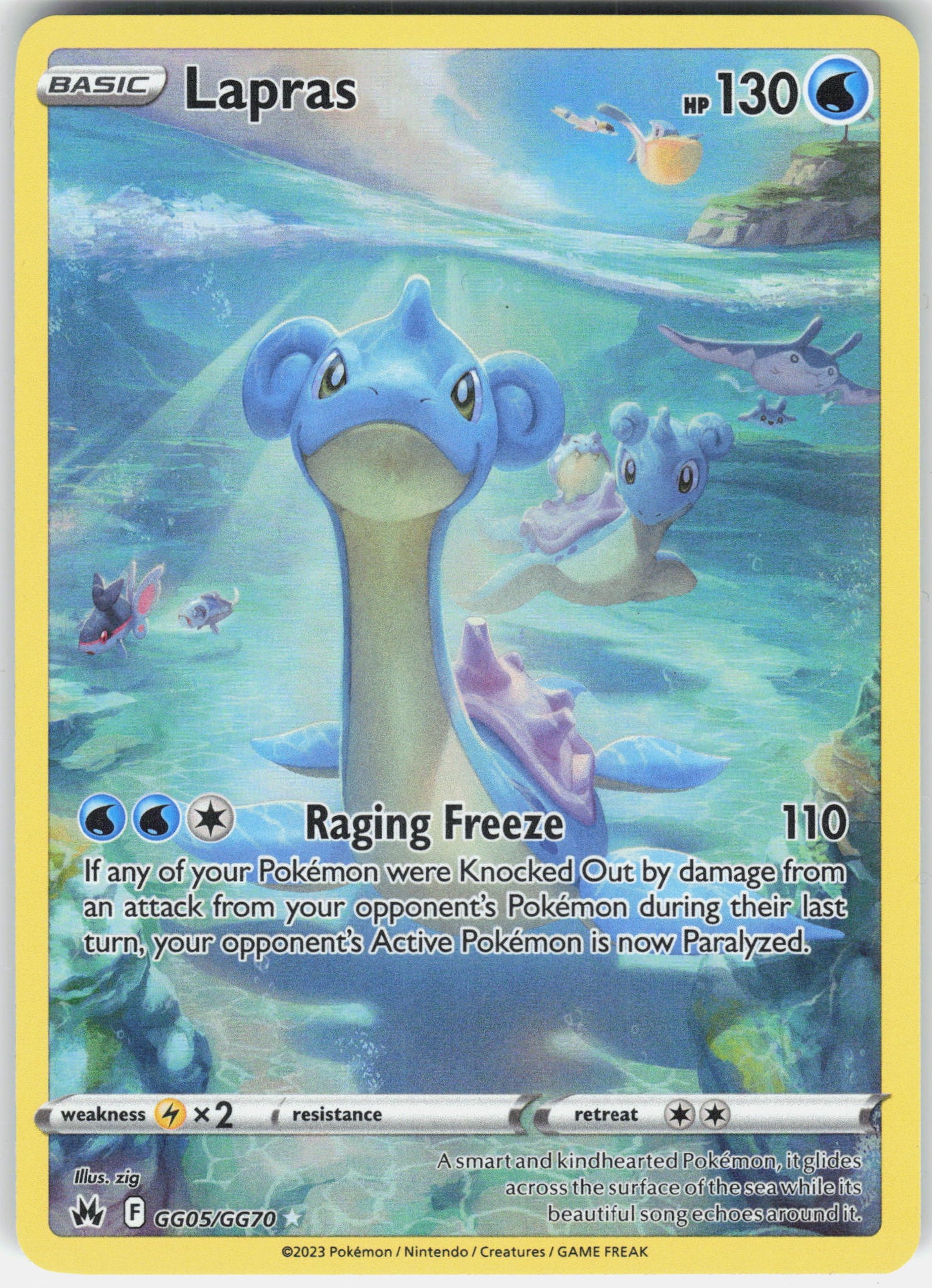 SWSH: Crown Zenith: Galarian Gallery #GG05/GG70 Lapras