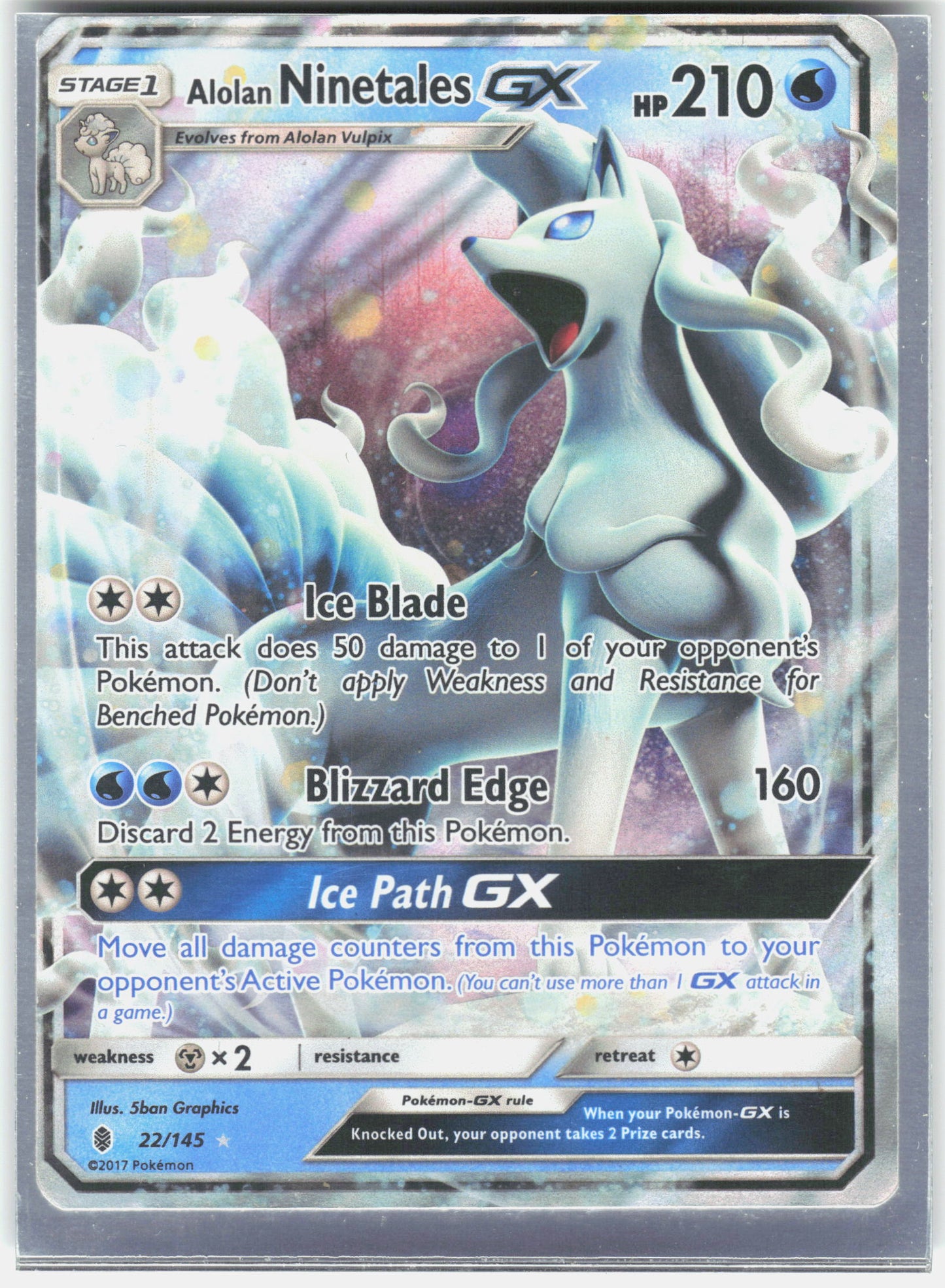 SM - Guardians Rising #22/145 Alolan Ninetales GX