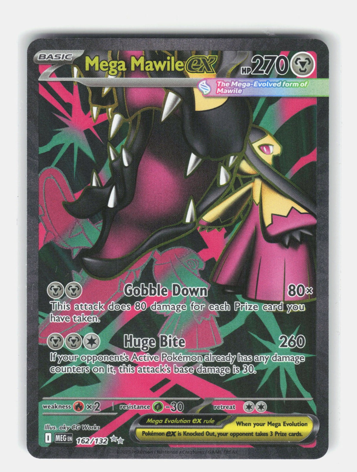Mega Mawile ex Holo Ultra Rare ME01: Mega Evolution 162/132 NM