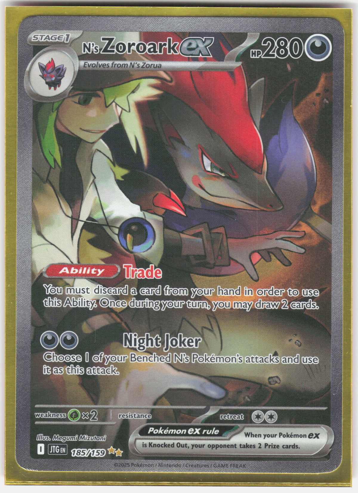 SV09: Journey Together #185/159 N's Zoroark ex