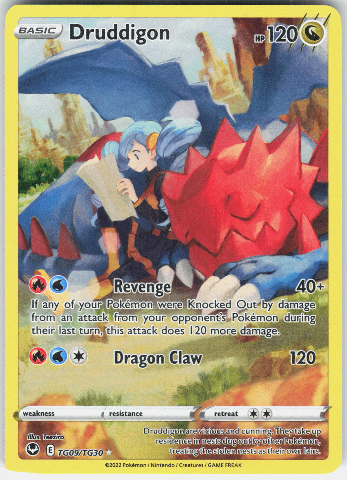 SWSH12: Silver Tempest Trainer Gallery #TG09/TG30 Druddigon