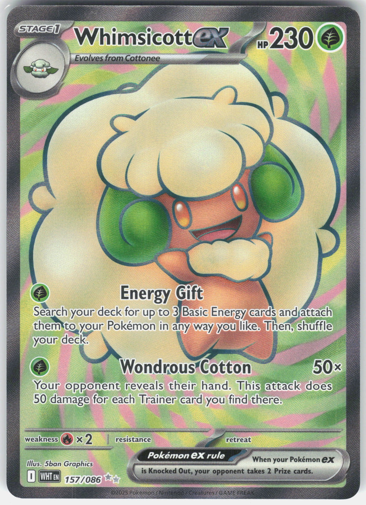 SV: White Flare #157/086 Whimsicott ex