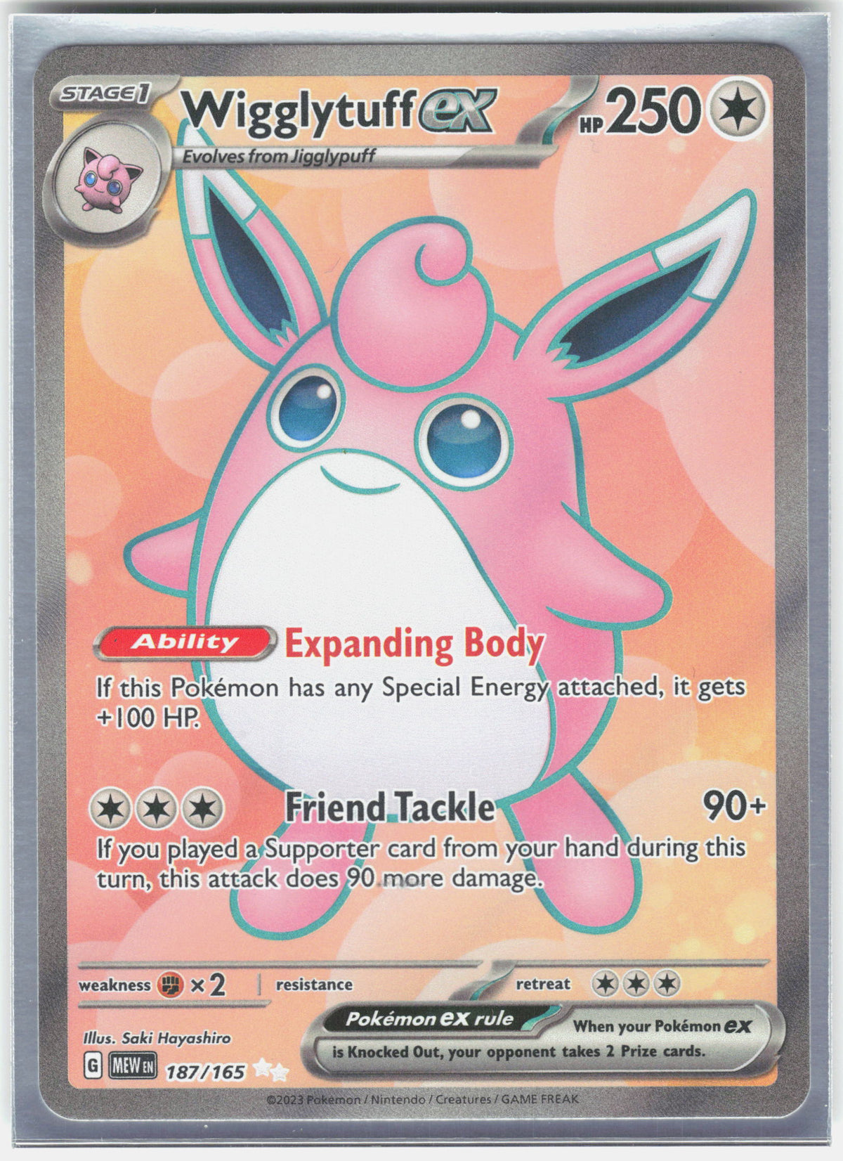 SV: Scarlet & Violet 151 #187/165 Wigglytuff ex
