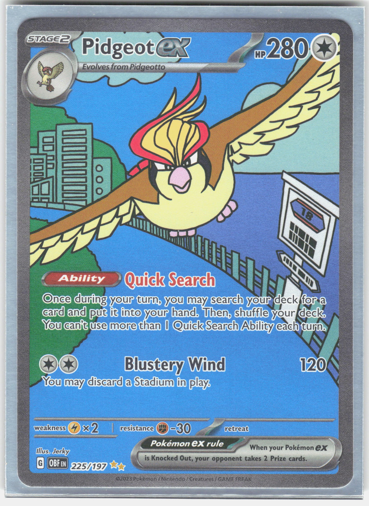 SV03: Obsidian Flames #225/197 Pidgeot ex