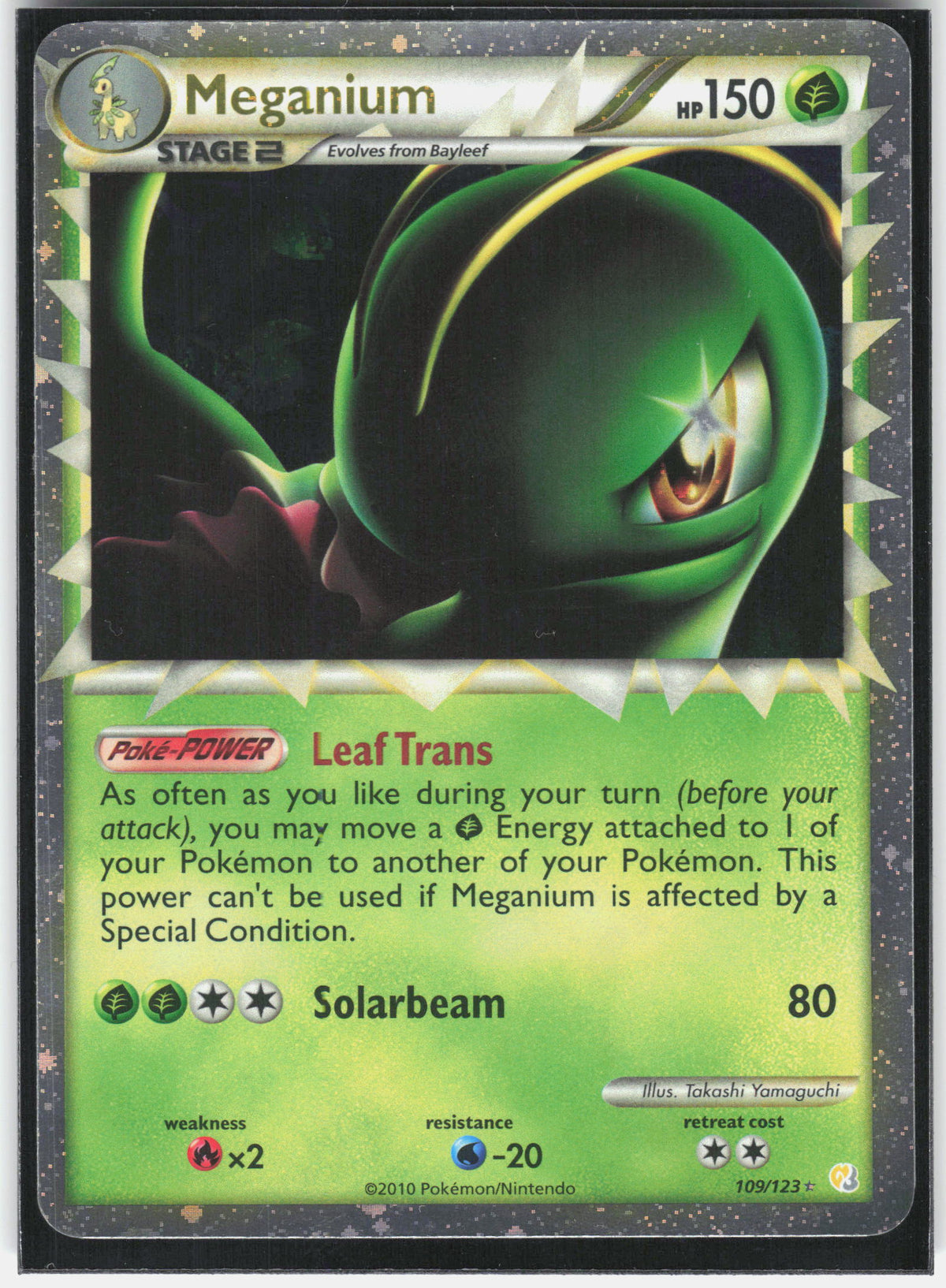 HeartGold SoulSilver #109/123 Meganium (Prime)