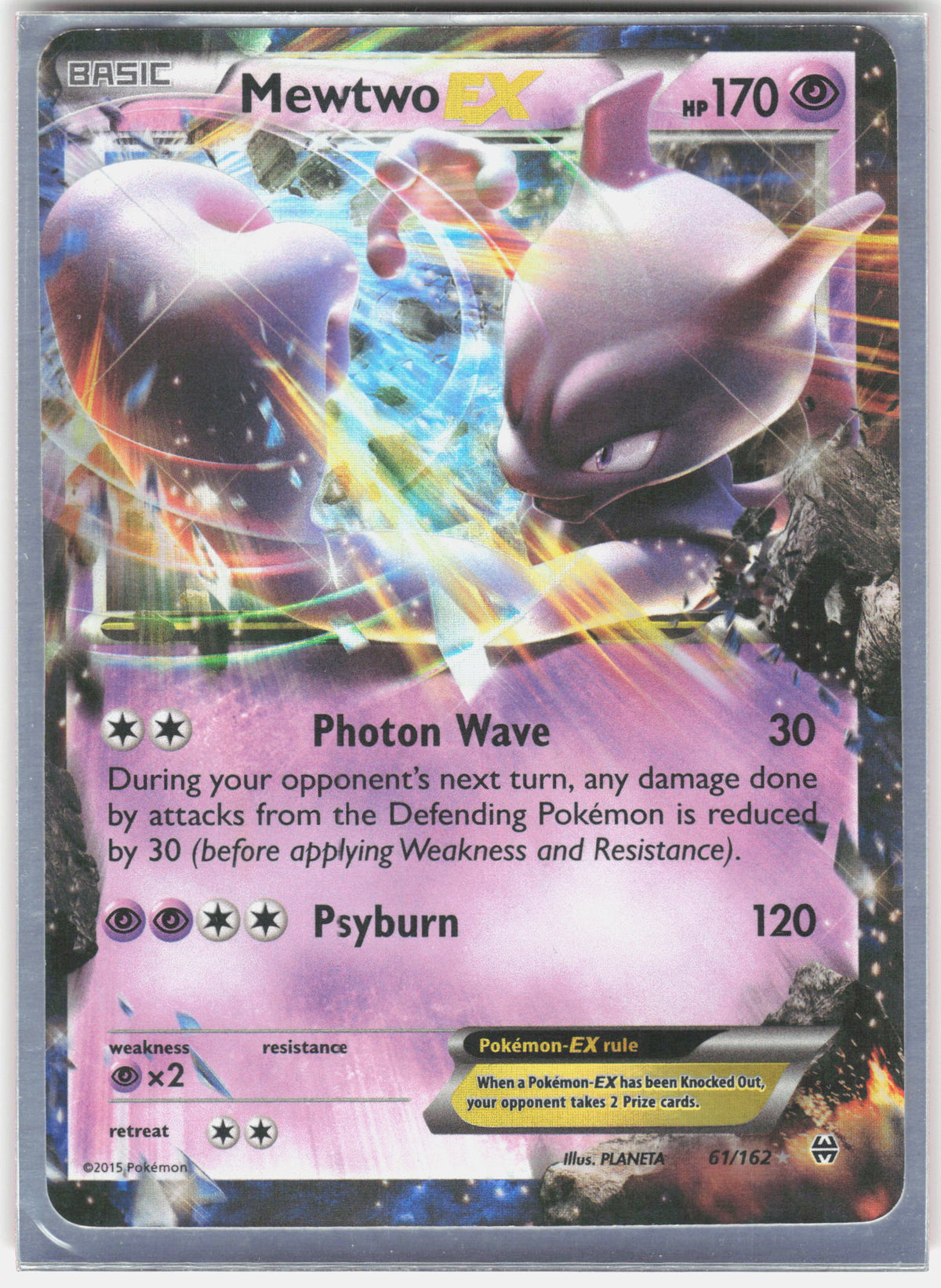 XY - BREAKthrough #61/162 Mewtwo EX (61)