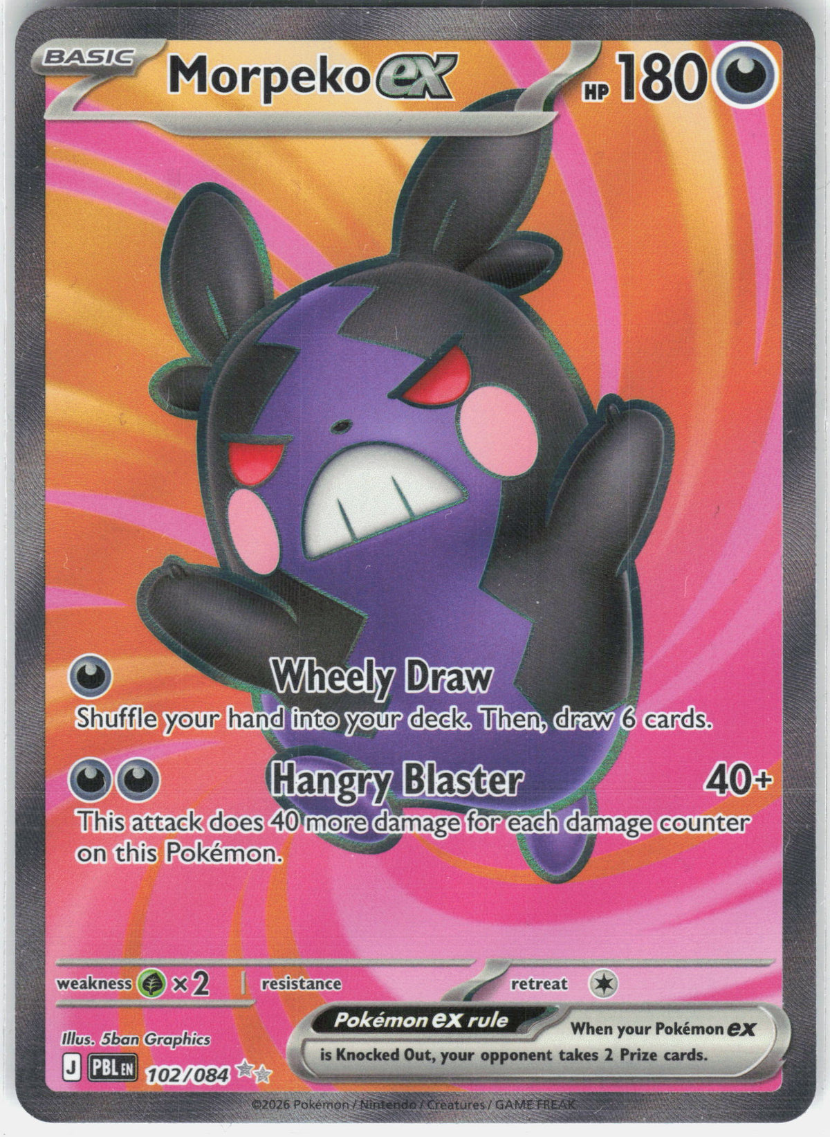 ME05: Pitch Black #102/084 Morpeko ex