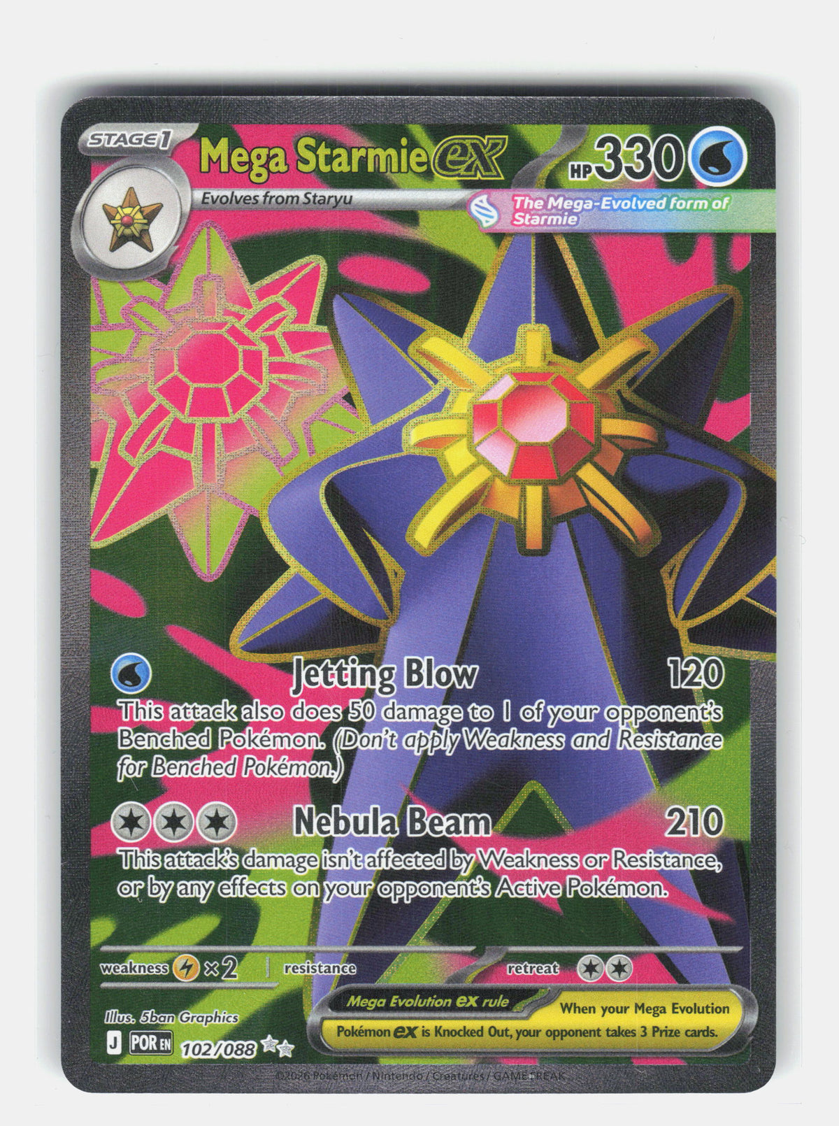 ME03: Perfect Order #102/088 Mega Starmie ex