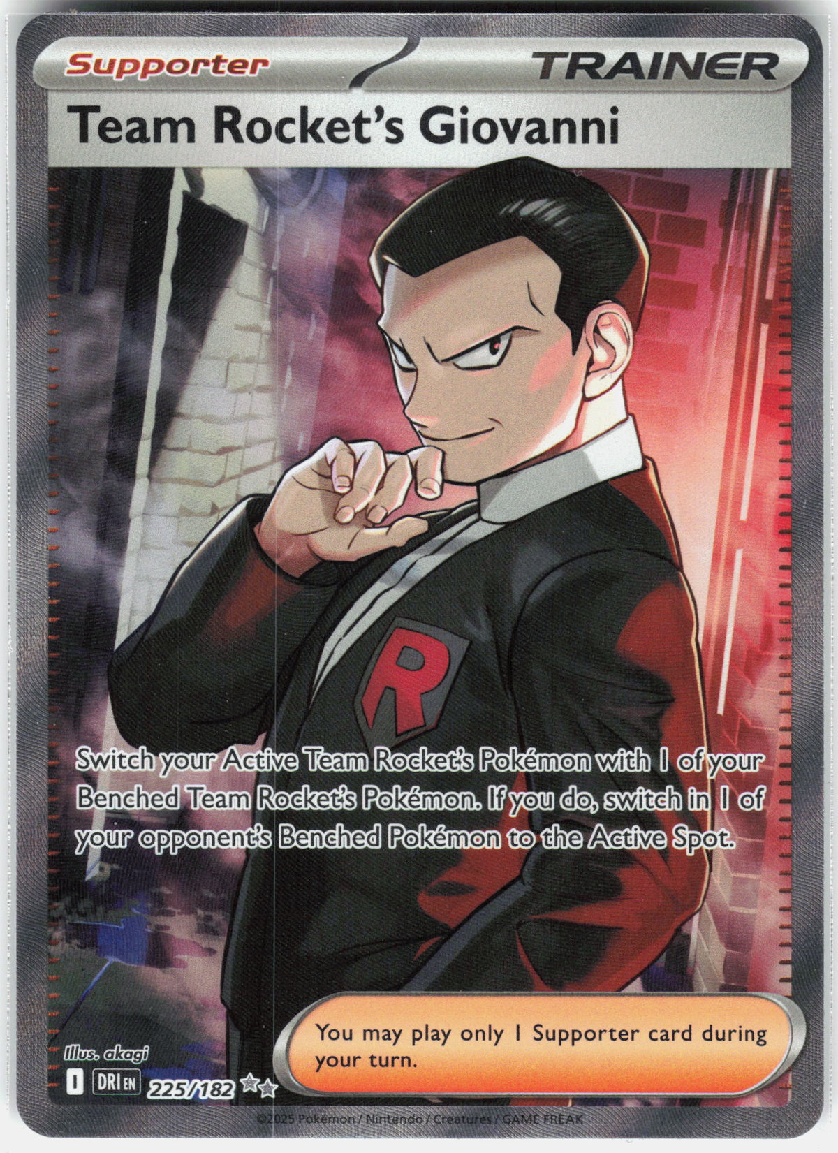 SV10: Destined Rivals #225/182 Team Rocket's Giovanni
